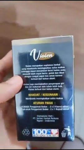 REVIEW VIOLEN Obat Penggemuk Badan & Nafsu Makan