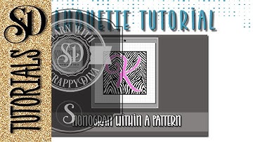 Silhouette Studio tutorial on creating a monogram within a pattern