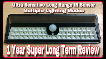 54 LED Motion Sensor Solar LED Garden Light Long Term Review