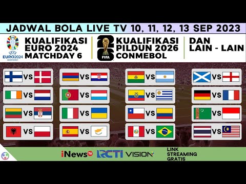 Jadwal Bola Malam Ini Live TV 2023 - Kualifikasi EURO 2024, Piala Dunia 2026, Jerman vs Prancis