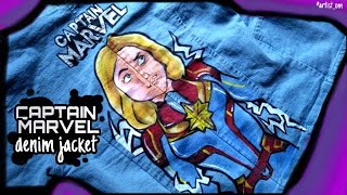 Diy Denim Jacket Hacks Captain Marvel