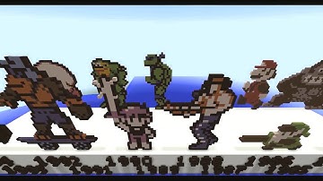 Brief History of Nintendo/Famicom via Minecraft using Pixel Sprite Art (with music) by Davideo7