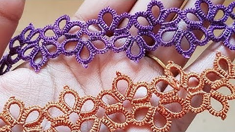 Shuttle tatting pattern #8