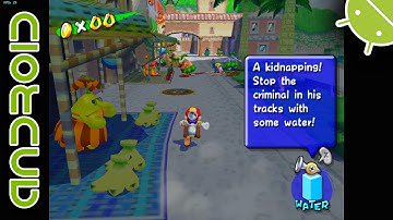 Super Mario Sunshine Delfino Plaza #1 | NVIDIA SHIELD Android TV | Dolphin 4.0-6787 [1080p] | GCN