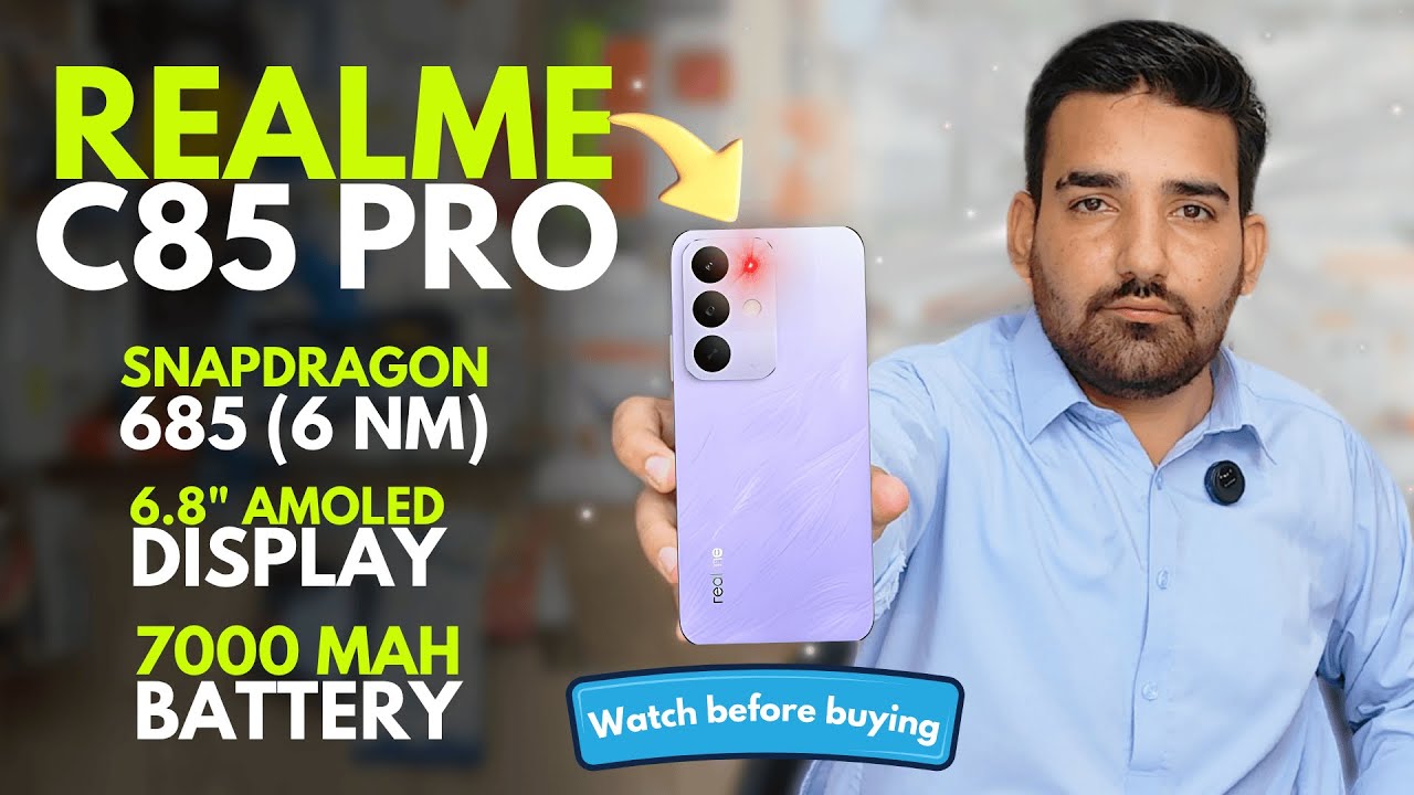 Realme C85 Pro Full Review & Specifications | 7000mAh Battery, AMOLED 120Hz Display | Urdu/Hindi