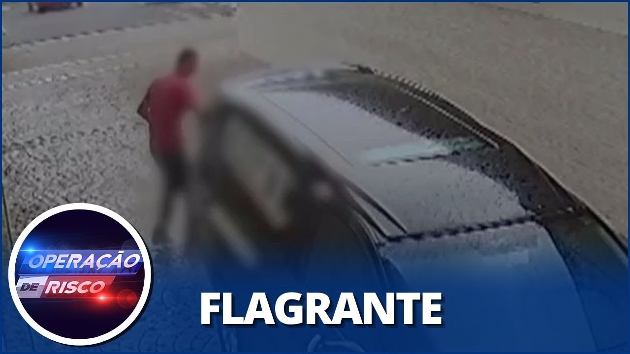 Homem que tentou furtar carro de funerária é detido por populares e chora: “Me bateram”