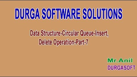 Data Structure Circular Queue Insert,Delete Operation Part 7