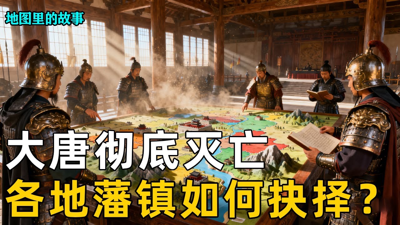 【三维地图】大唐灭亡后的权力真空！三维地图推演各地藩镇的生死抉择，谁能称霸乱世？ #五代十国 #太平年