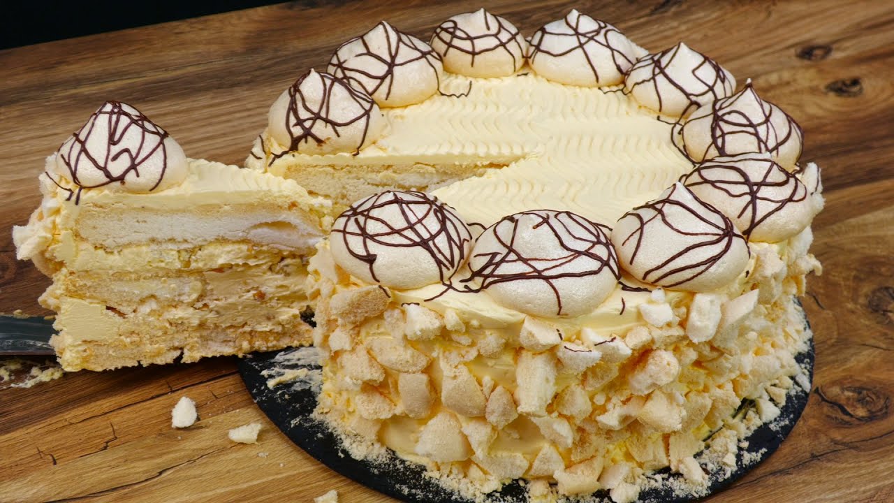 Советский, воздушный торт 