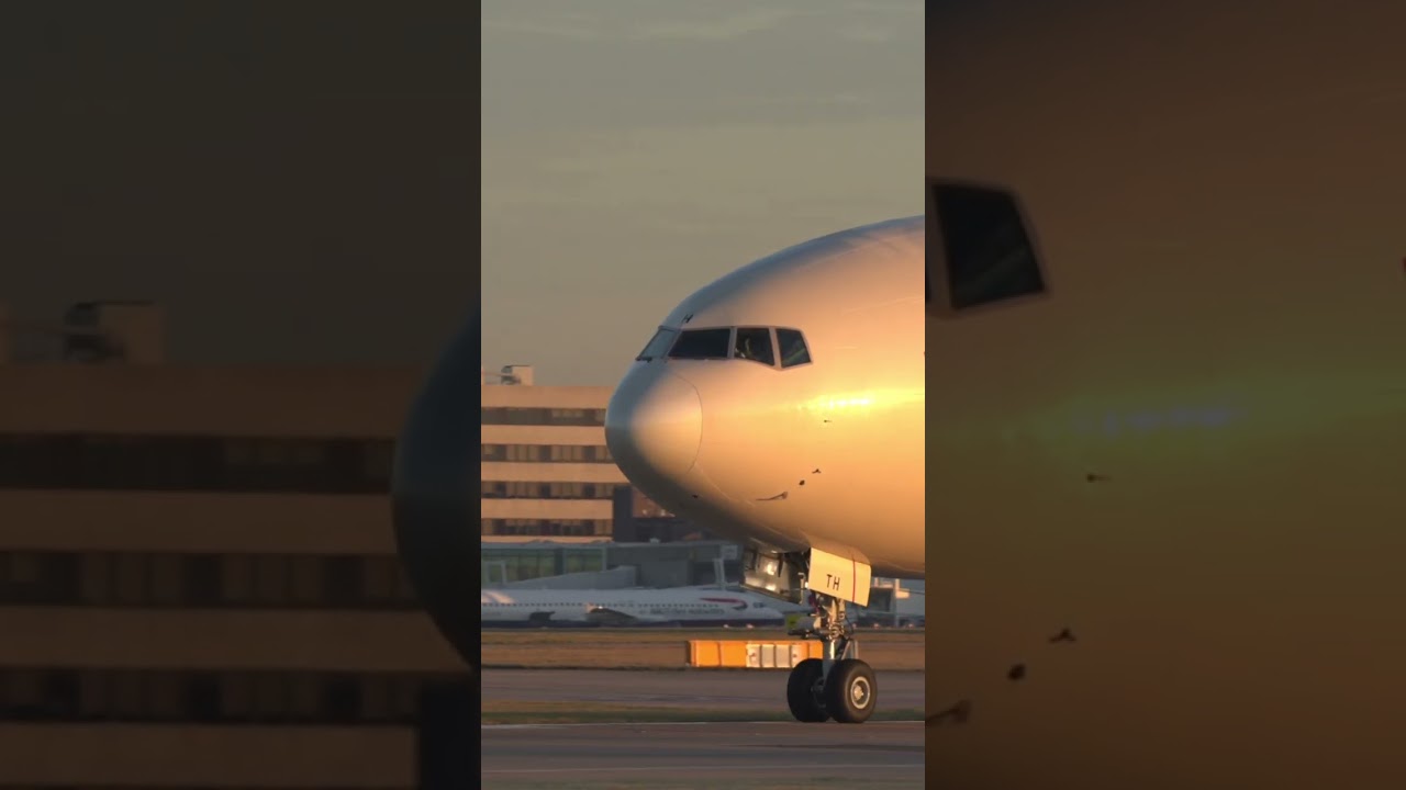 Etihad 777 Spool Up In Perfect Light. 🤩