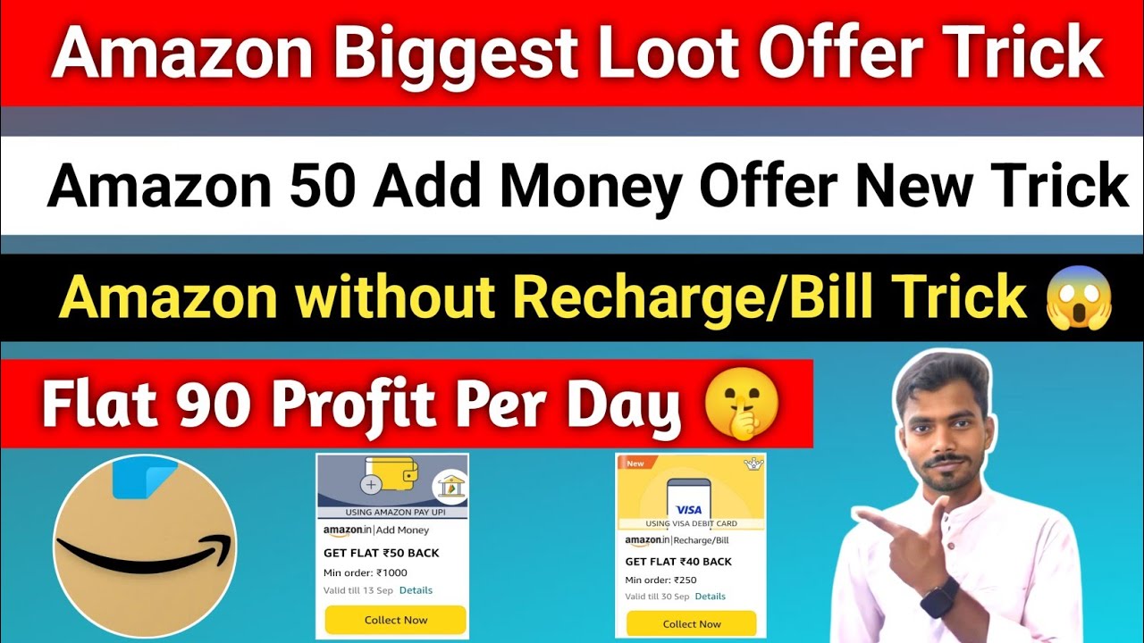 Amazon New Loot Offer Flat 90 Cashback Amazon Add Money Offer New