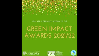 Green Impact and LEAF awards 2021/2022