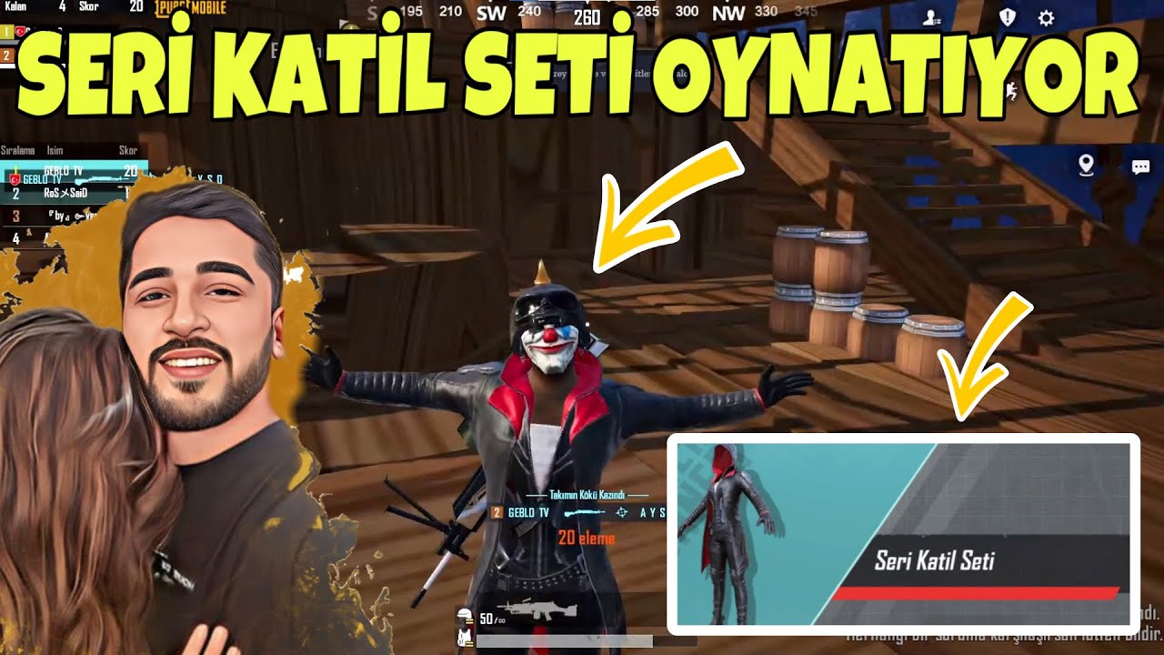 HERKESİN HAYALİ SERİ KATİL SETİNİ ÇOK KOLAY ÇIKARDIK, YENİ TDM HARİTASINDA RAKİP OLDUK -PUBG MOBİLE