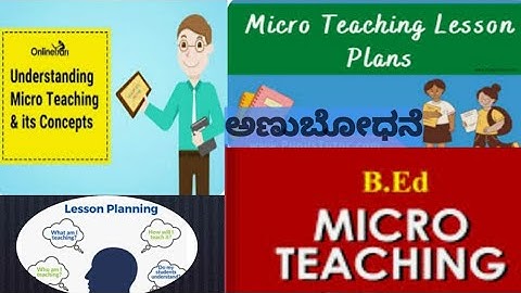 Differences between micro teaching & macro teaching || kannada || b.ed student teachers