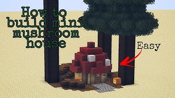 How to build small mushroom house 1.16 (tutorial)