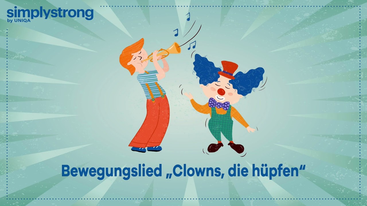 Clowns die hüpfen