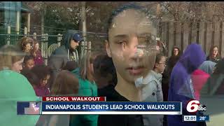 National Walkout Day: Hundreds of central Indiana students protest gun violence, remember victims