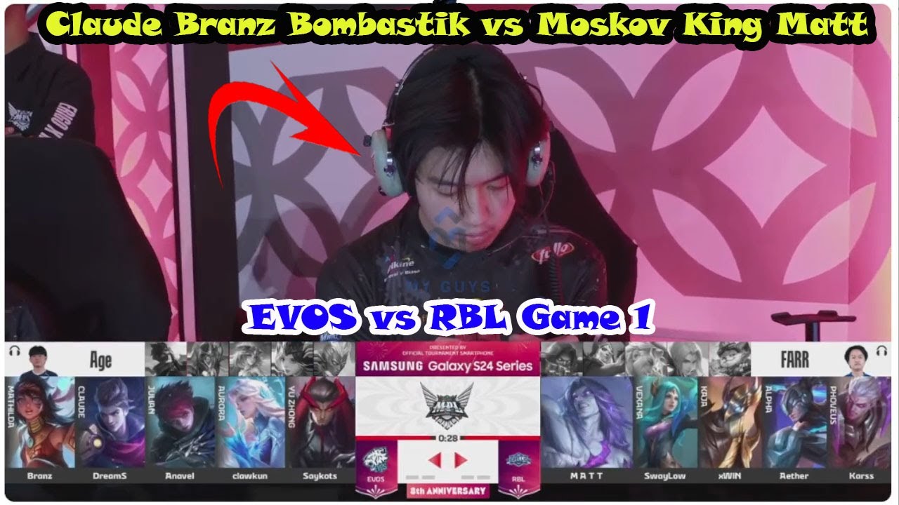 Claude Branz Bombastik vs Moskov King Matt EVOS vs REBELION | MPL ID ...