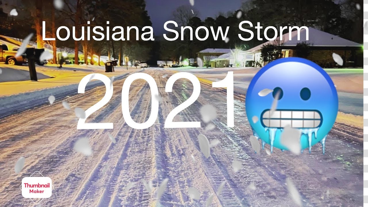 Louisiana snow storm 2021 YouTube