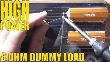 8 Ohm High-Power Dummy Load For Testing Amplifiers