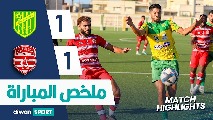 ملخص مباراة النادي الرياضي القربي و النادي الإفريقي  ‎  CSK 1-1 CA