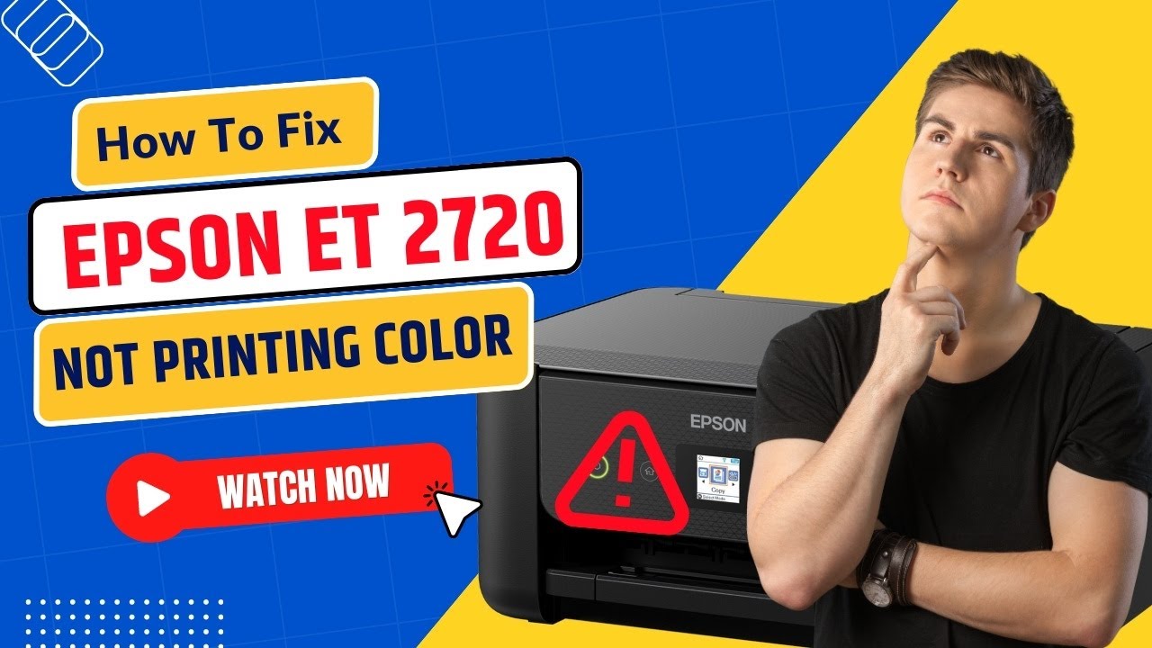 How to Fix EPSON ET 2720 Not Printing Color?