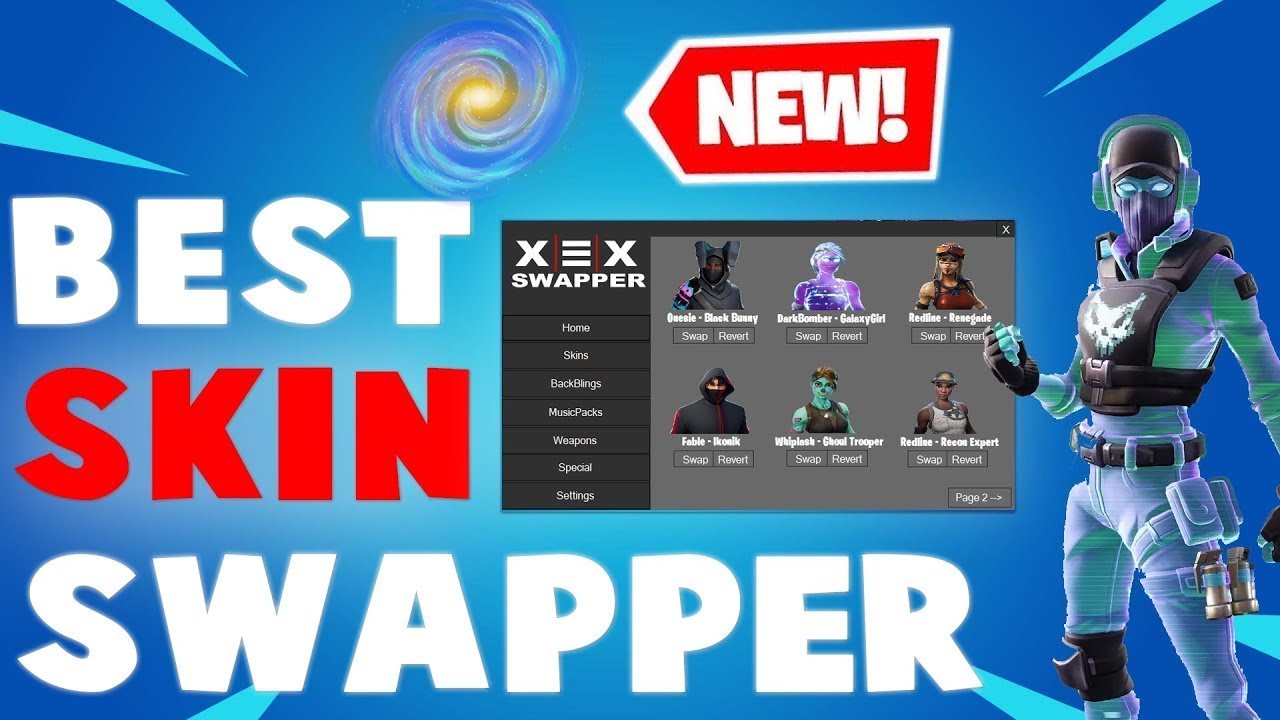 Best Skin SWAPPER For Fortnite CHAPTER 2 ٭ALL SKINS + DANCES٭ 🤑 💧 YouTube