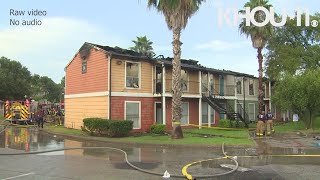 Raw video: Cypress Station apartment fire