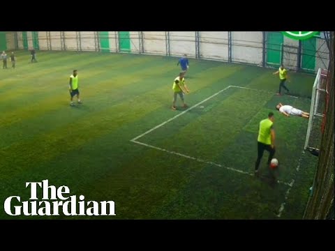 Five-a-side football game in Turkey produces series of spectacular misses