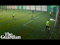 Fiveaside football game in turkey produces series of spectacular misses