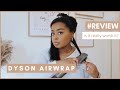 TRYING THE DYSON AIRWRAP ON AFRO HAIR | Is the Dyson Airwrap really worth it for 4a/4b hair?
