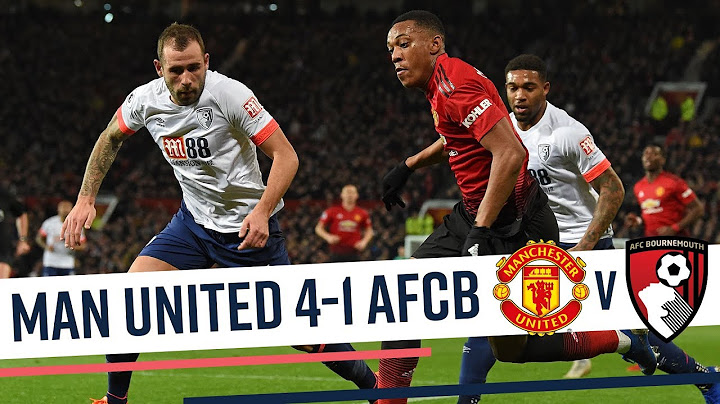 MAN UTD TOO STRONG | Manchester United 4-1 AFC Bournemouth