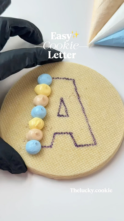 Easy Letter Cookie ✨ Recipes and Cutters link in bio #cookiedecorating #satisfying #easy #letter