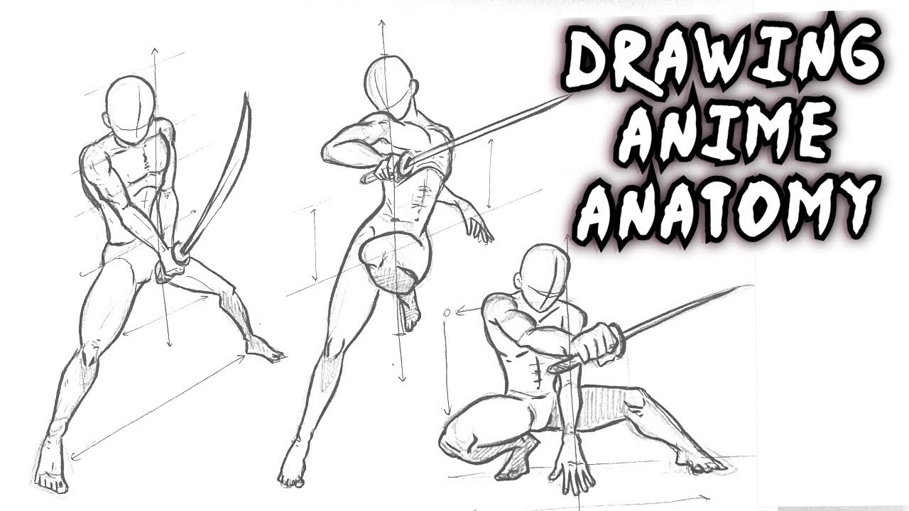 CUTE ANIME GIRL POSES FROM BASIC SHAPES (How To Draw) - YouTube