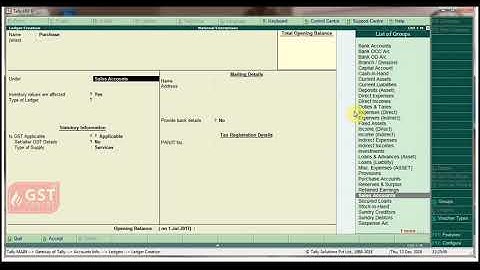 How To Create Purchase Ledger