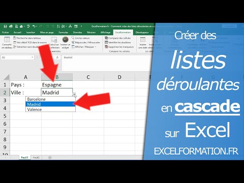 Vidéo: Comment créer une liste déroulante en cascade dépendante ?