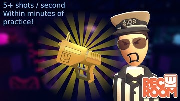 How to fire the LaserTag pistol in Rec Room faster.