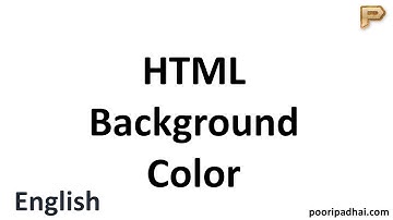 HTML Background Color