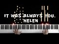 It Was Always You, Helen Philip Glass Candyman Piano Cover Piano Tutorial