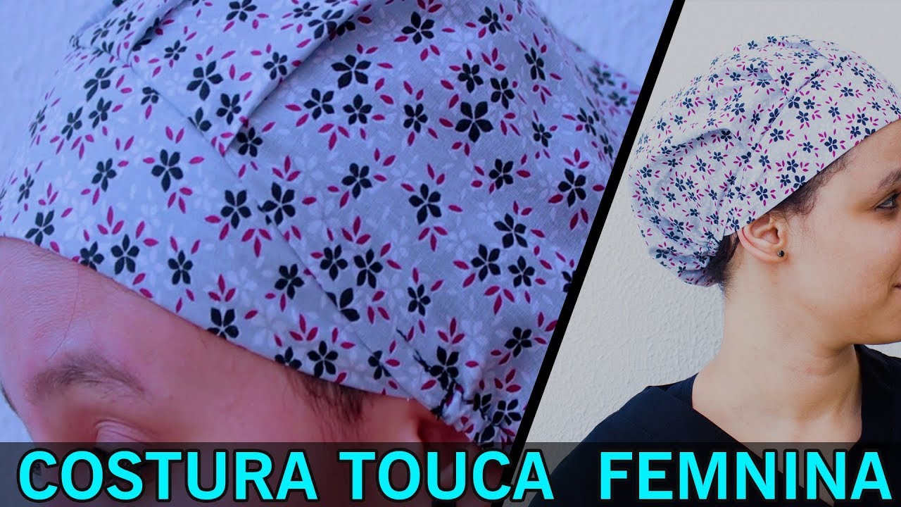Como Fazer Touca Cirúrgica ou Culinária-  FEMININA