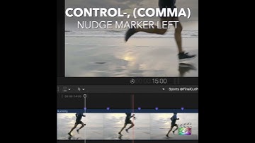 Final Cut Pro Shortcut | Control-, (Comma) | Nudge Marker Left