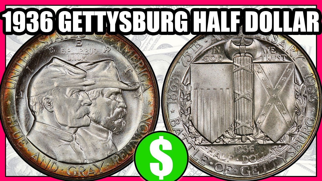 1936 Gettysburg Commemorative Half Dollar Guide Values and History