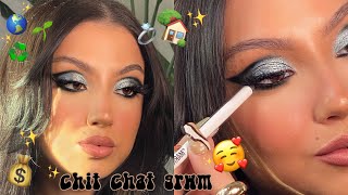 CHIT-CHAT GRWM | GET GLAM &amp; TALK GOALS, FEELINGS AND VIBES FOR 2021