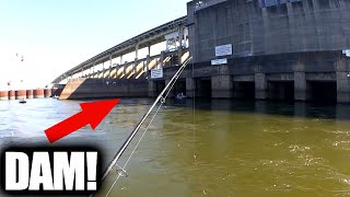 Fishing with Live Bait and Casting Spoons Below The Dam!