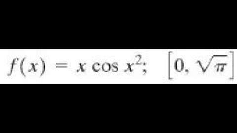 Find the average value of the function f(x) = x cos(x^2); [0, sqrt(pi)]