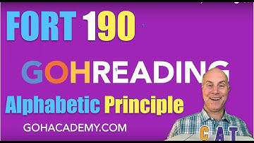 GOHREADING ~ The Alphabetic Principle ~ Foundations of Reading 90, 190,  293 Test ~ GOHACADEMY.COM