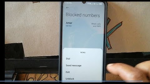 How to unblock a number in Poco M6 mobile