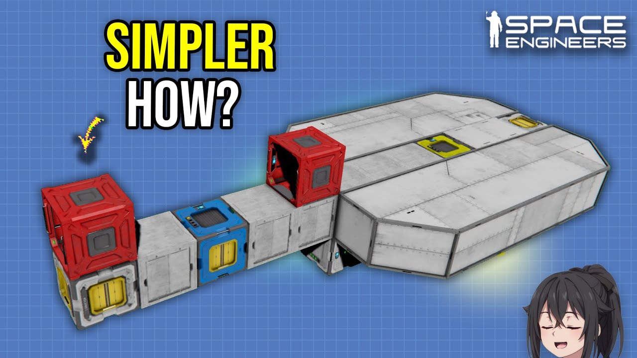 This Trick Makes Oxygen Saver Ship Airlock Simpler, Space Engineers ...