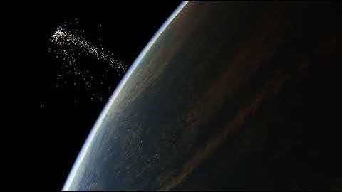 Simulation and visualisation of Cosmos-1408 debris cloud