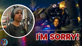 Boyfriend Abandons Her to Face the Cops Alone
